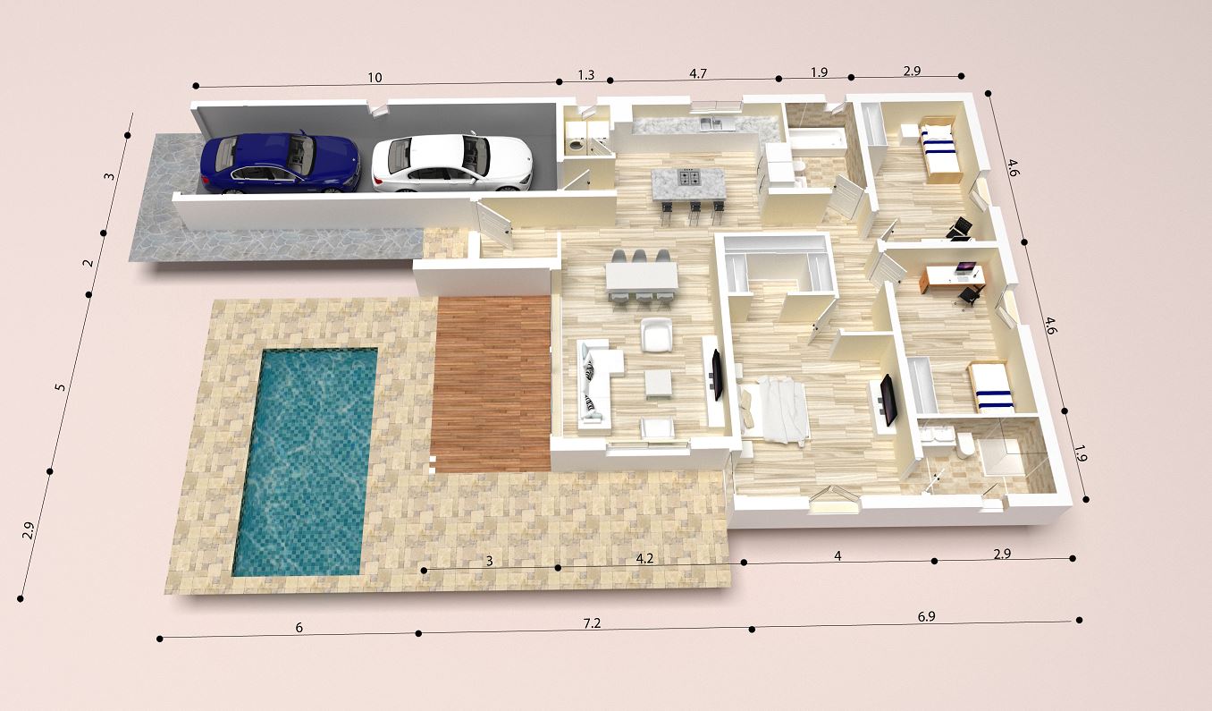 MODELO 12 Casa 190 m2 - Imagen 3