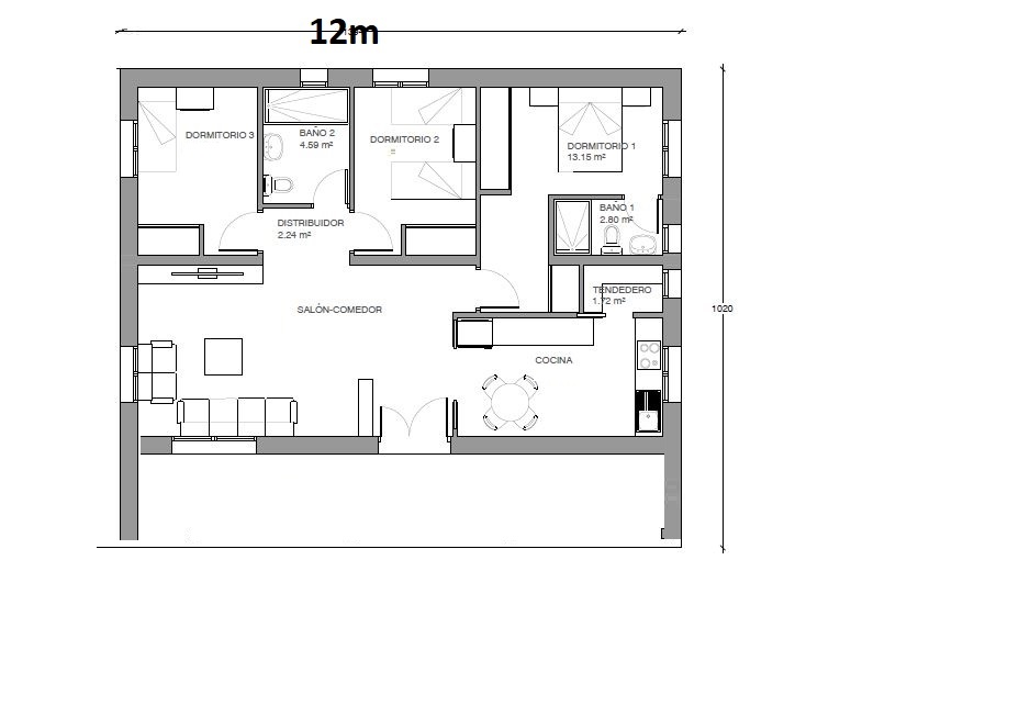 MODELO 64 Casa 120 m2 - Imagen 4