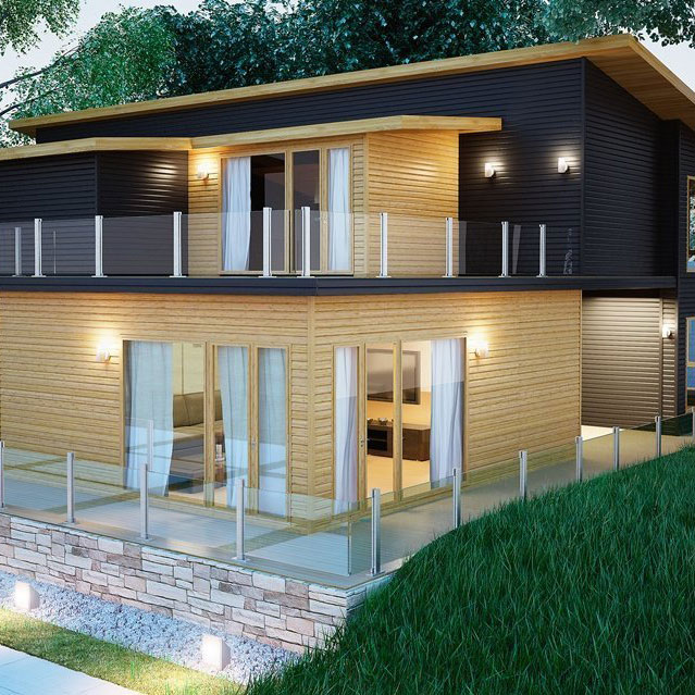 Casas de madera maciza